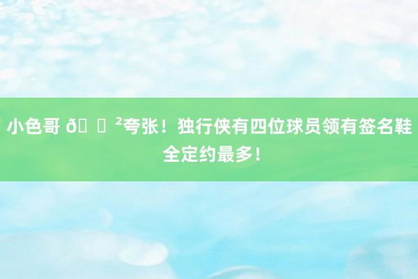 小色哥 😲夸张！独行侠有四位球员领有签名鞋 全定约最多！