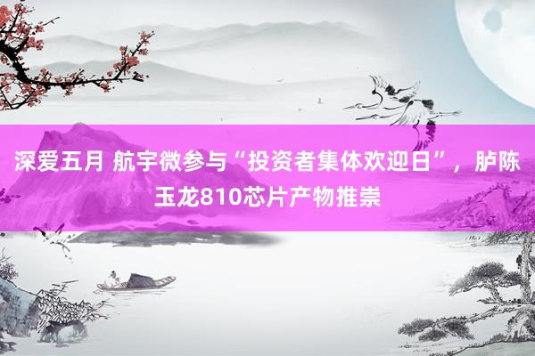 深爱五月 航宇微参与“投资者集体欢迎日”，胪陈玉龙810芯片产物推崇