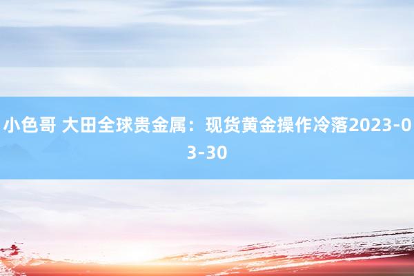 小色哥 大田全球贵金属：现货黄金操作冷落2023-03-30