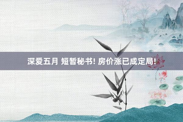 深爱五月 短暂秘书! 房价涨已成定局!