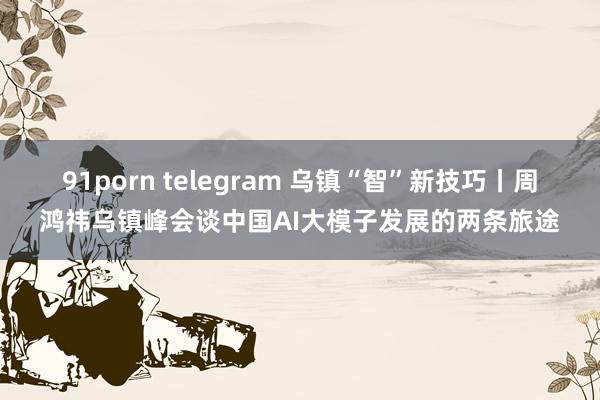 91porn telegram 乌镇“智”新技巧丨周鸿祎乌镇峰会谈中国AI大模子发展的两条旅途