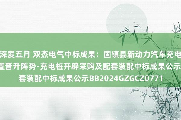 深爱五月 双杰电气中标成果：固镇县新动力汽车充电桩及泊车基础体式配置晋升阵势-充电桩开辟采购及配套装配中标成果公示BB2024GZGCZ0771