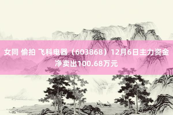 女同 偷拍 飞科电器（603868）12月6日主力资金净卖出100.68万元