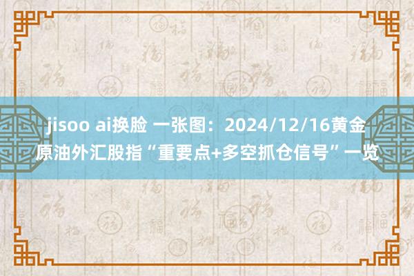 jisoo ai换脸 一张图：2024/12/16黄金原油外汇股指“重要点+多空抓仓信号”一览