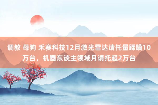 调教 母狗 禾赛科技12月激光雷达请托量蹂躏10万台，机器东谈主领域月请托超2万台